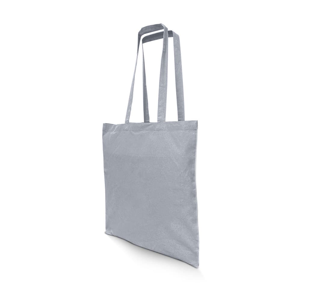 Sac shopping en coton recyclé HEATHER LIGHT GREY