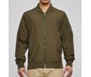 BUILD YOUR BRAND Veste bomber homme DARK OLIVE