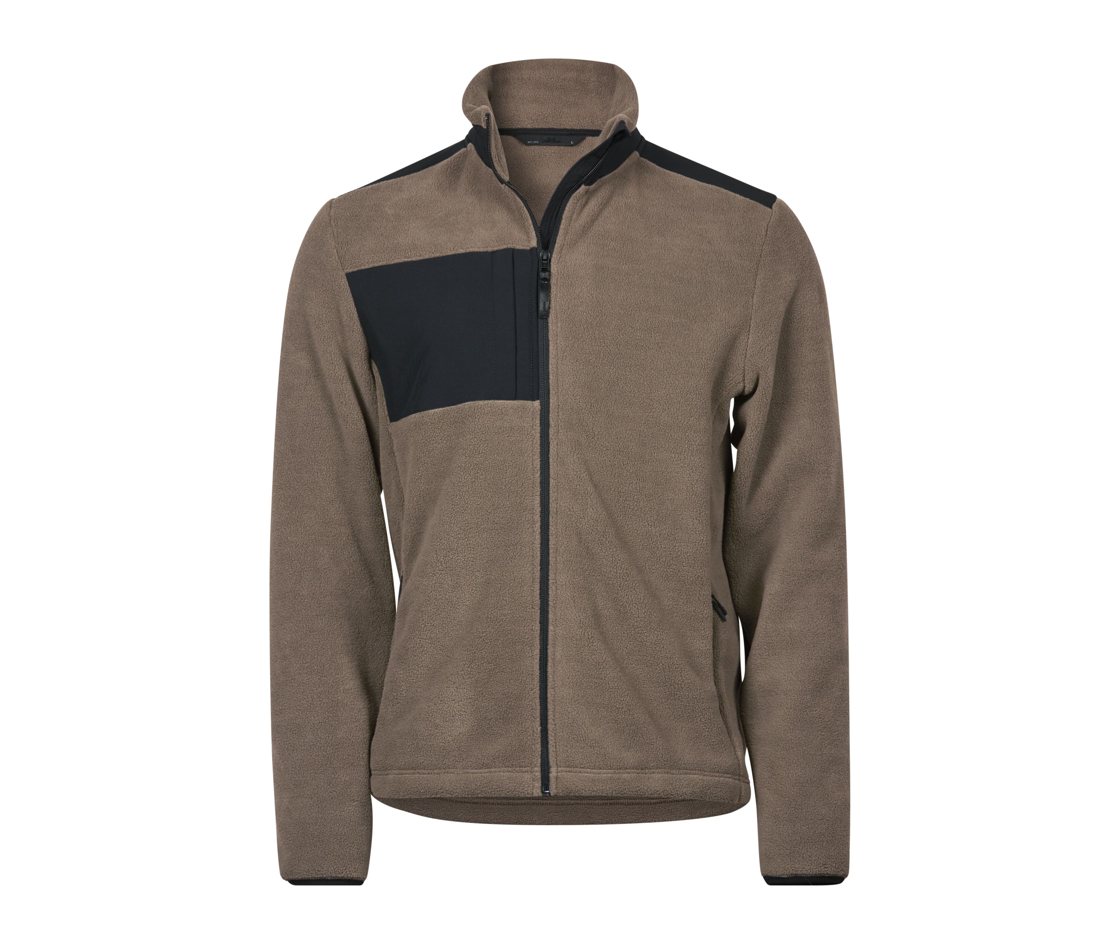 Polaire épaisse avec empiècements renforcés CLAY / BLACK