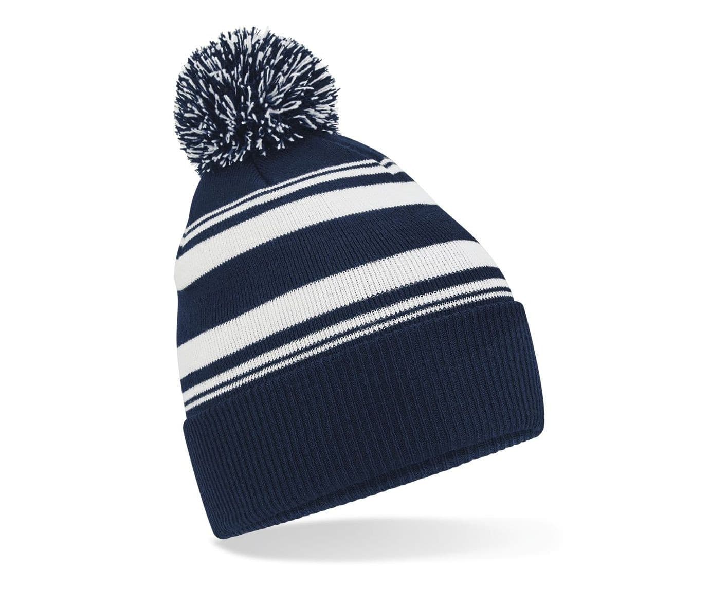 Bonnet de supporter rayé FRENCH NAVY / WHITE