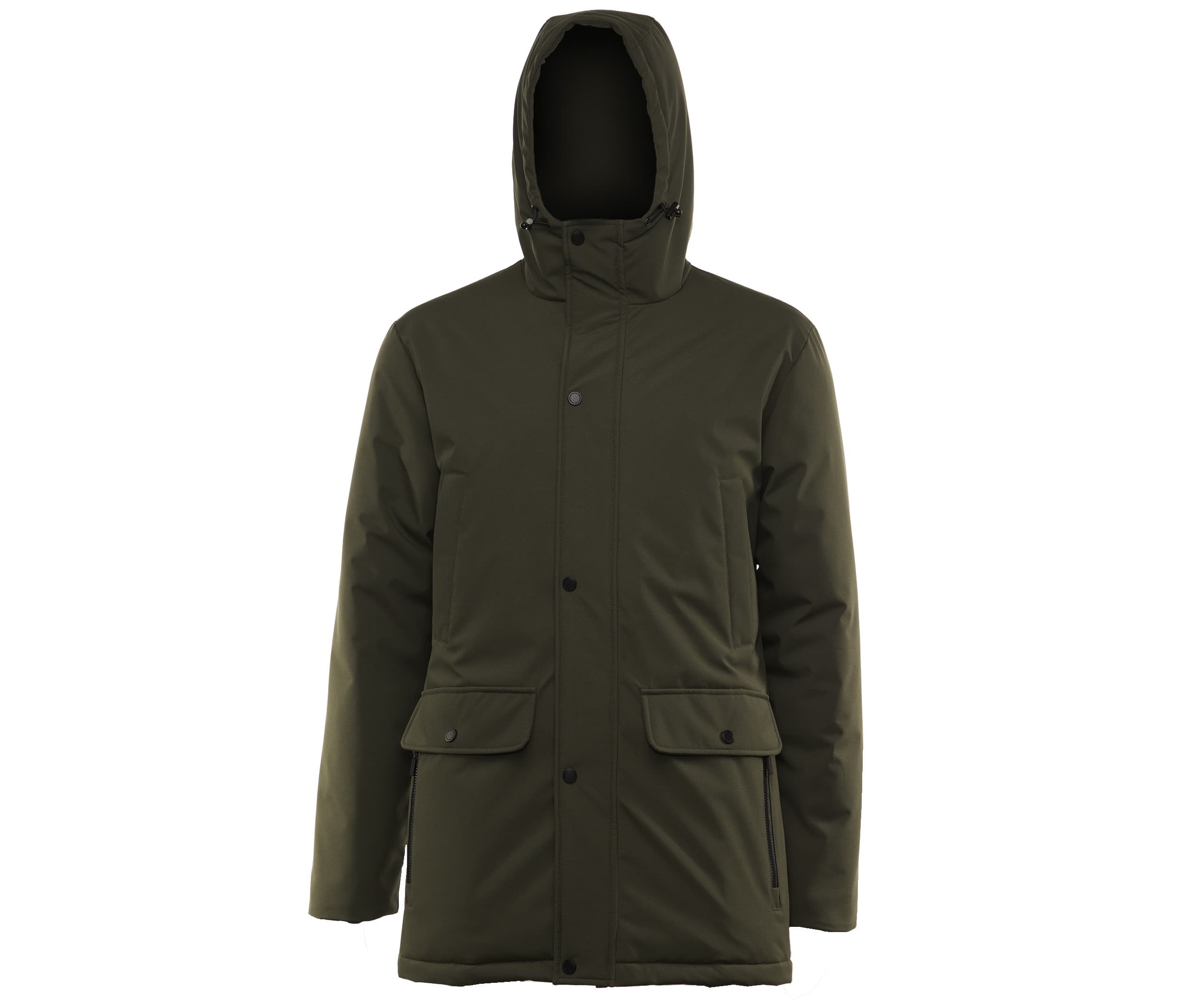 Parka multipoches chaude et légère DARK OLIVE
