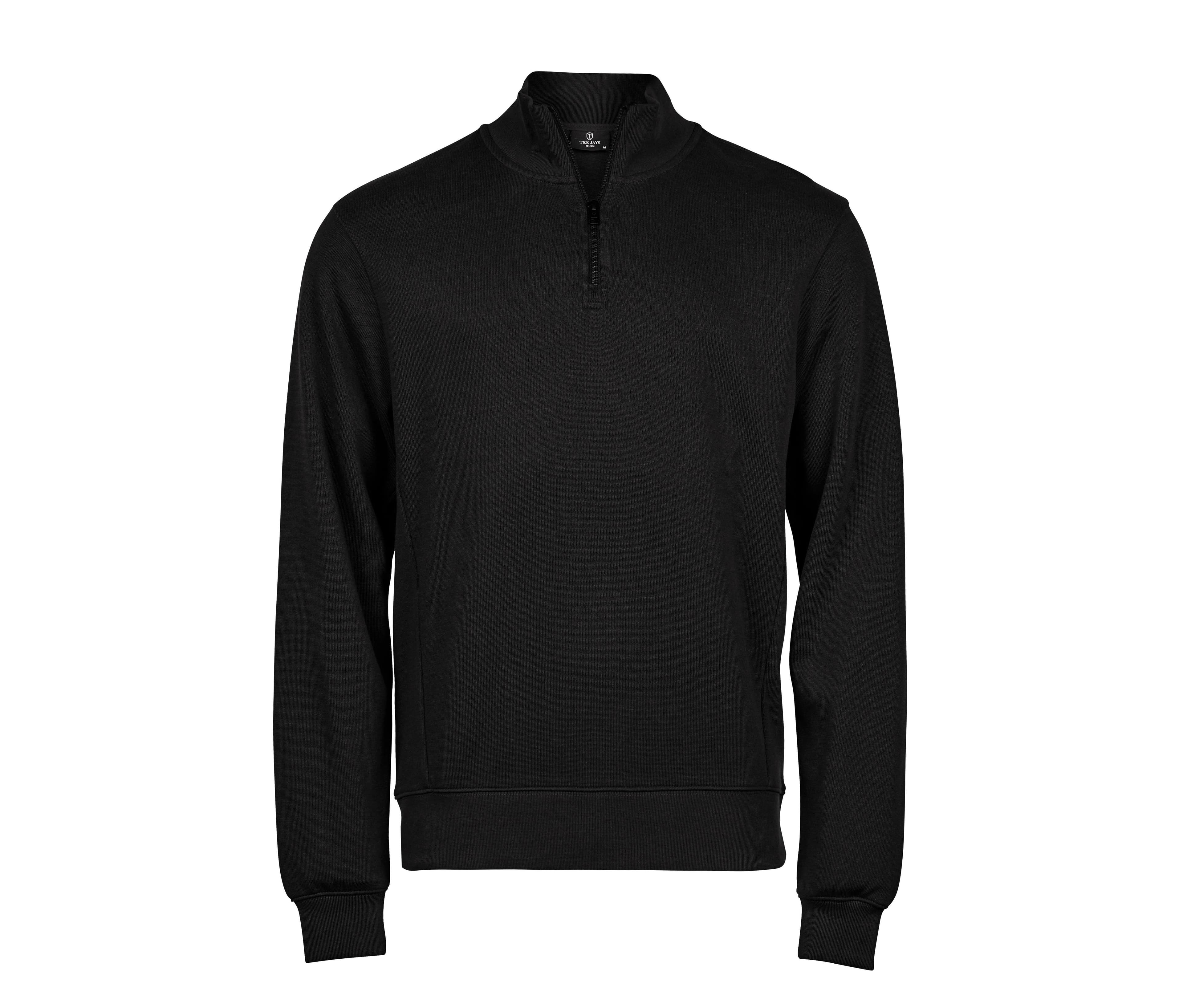 Sweat col zippé BLACK