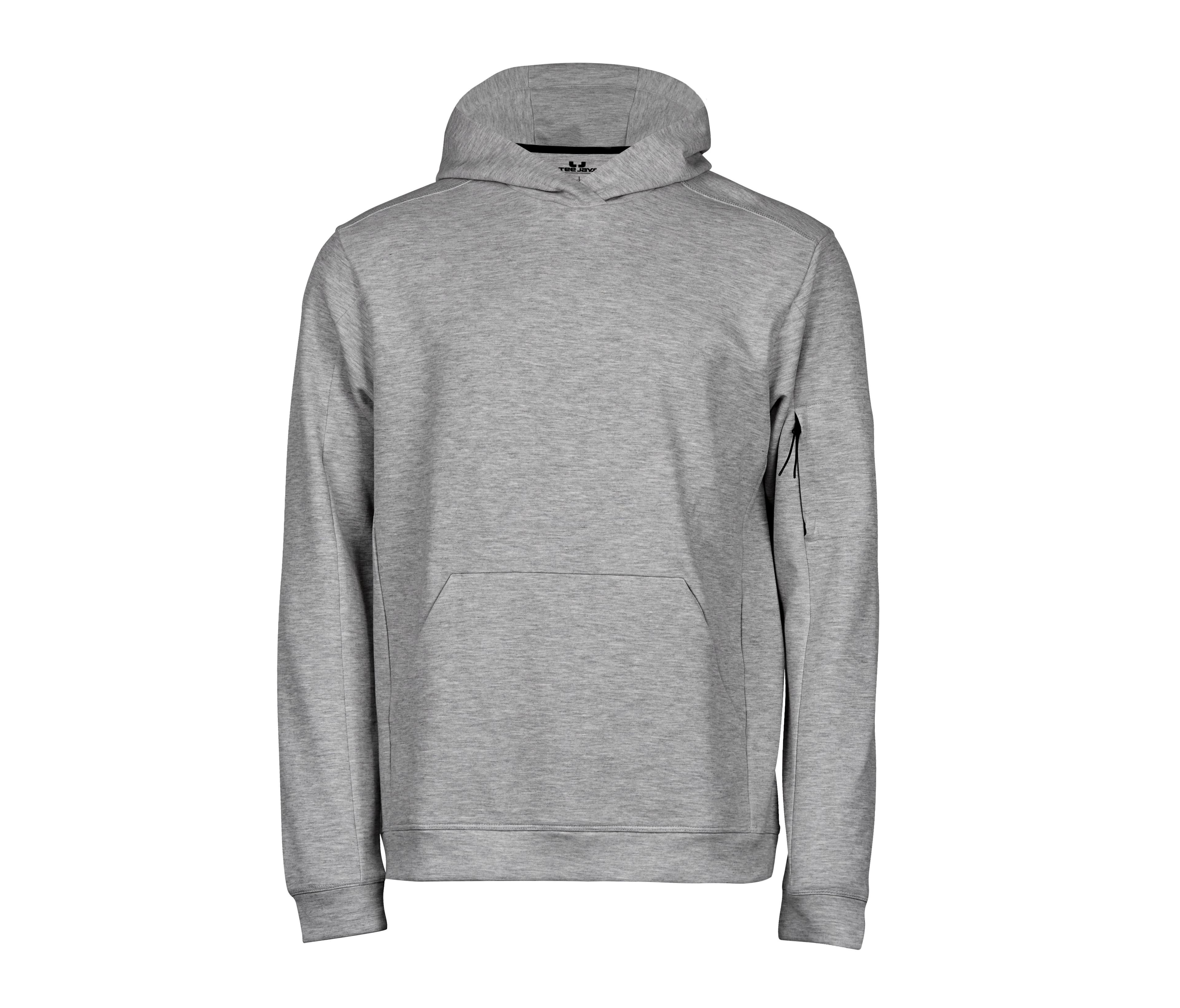 Sweat de sport à capuche HEATHER GREY
