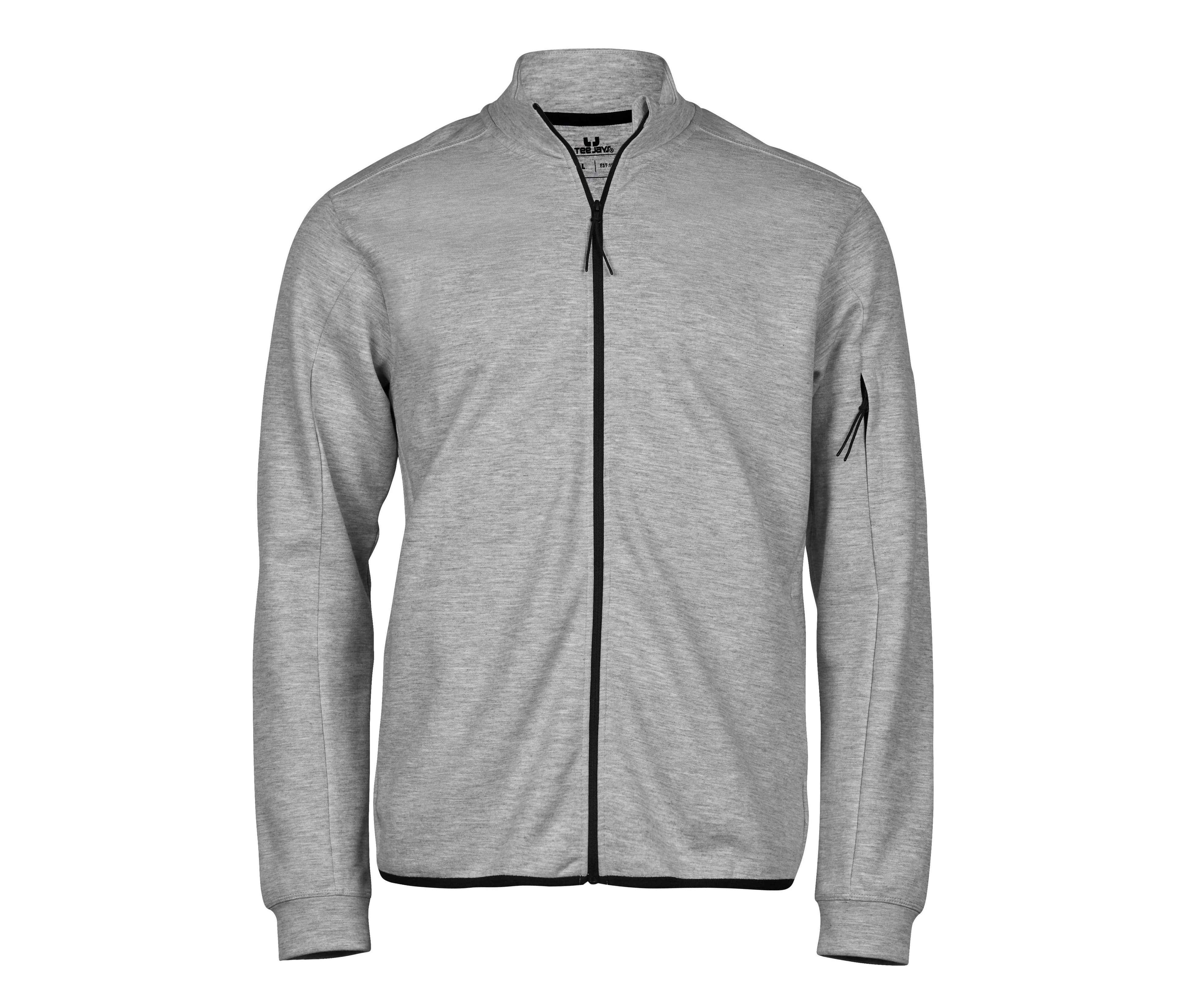 Sweat de sport zippé HEATHER GREY