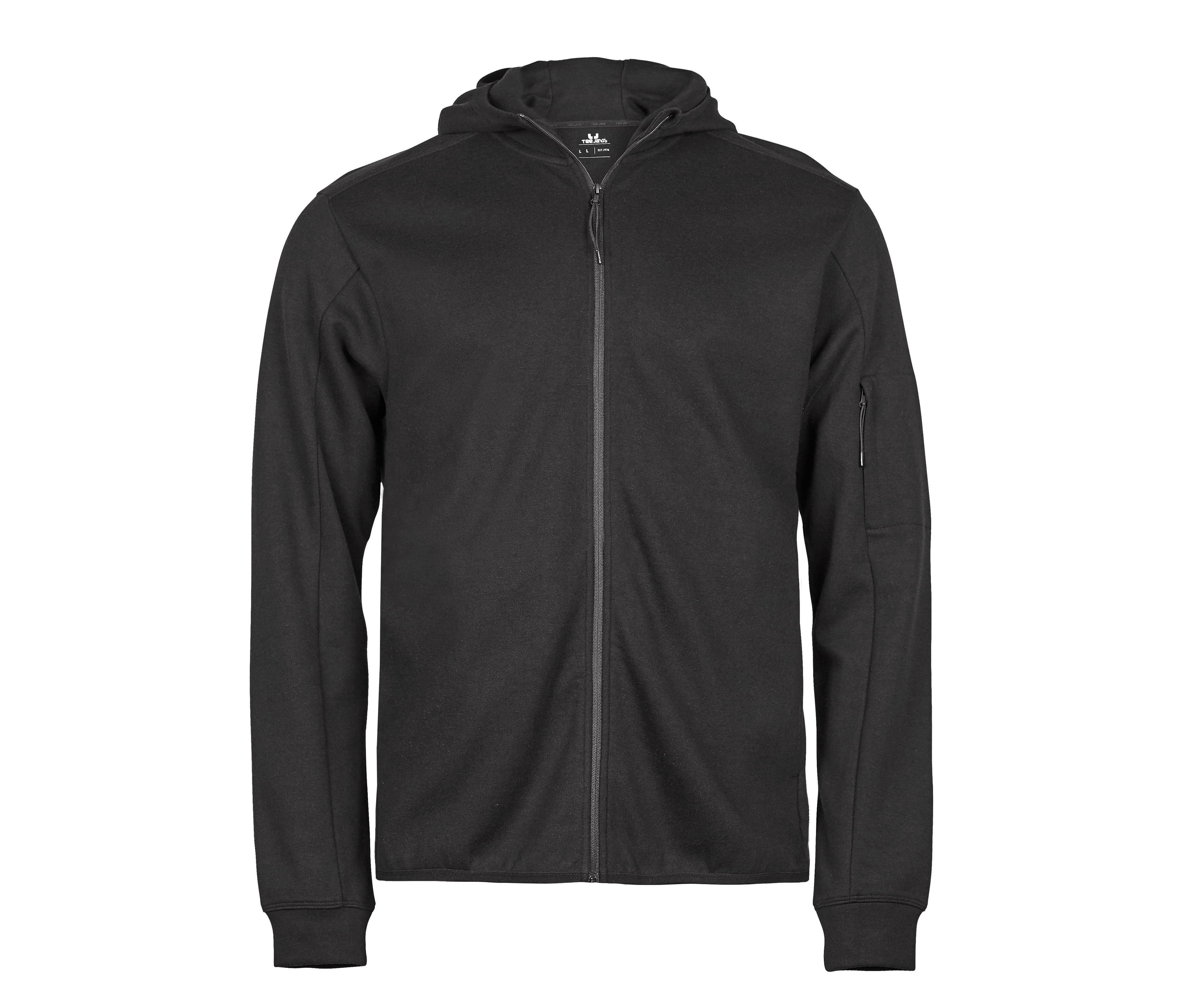 Sweat de sport à capuche zippé BLACK