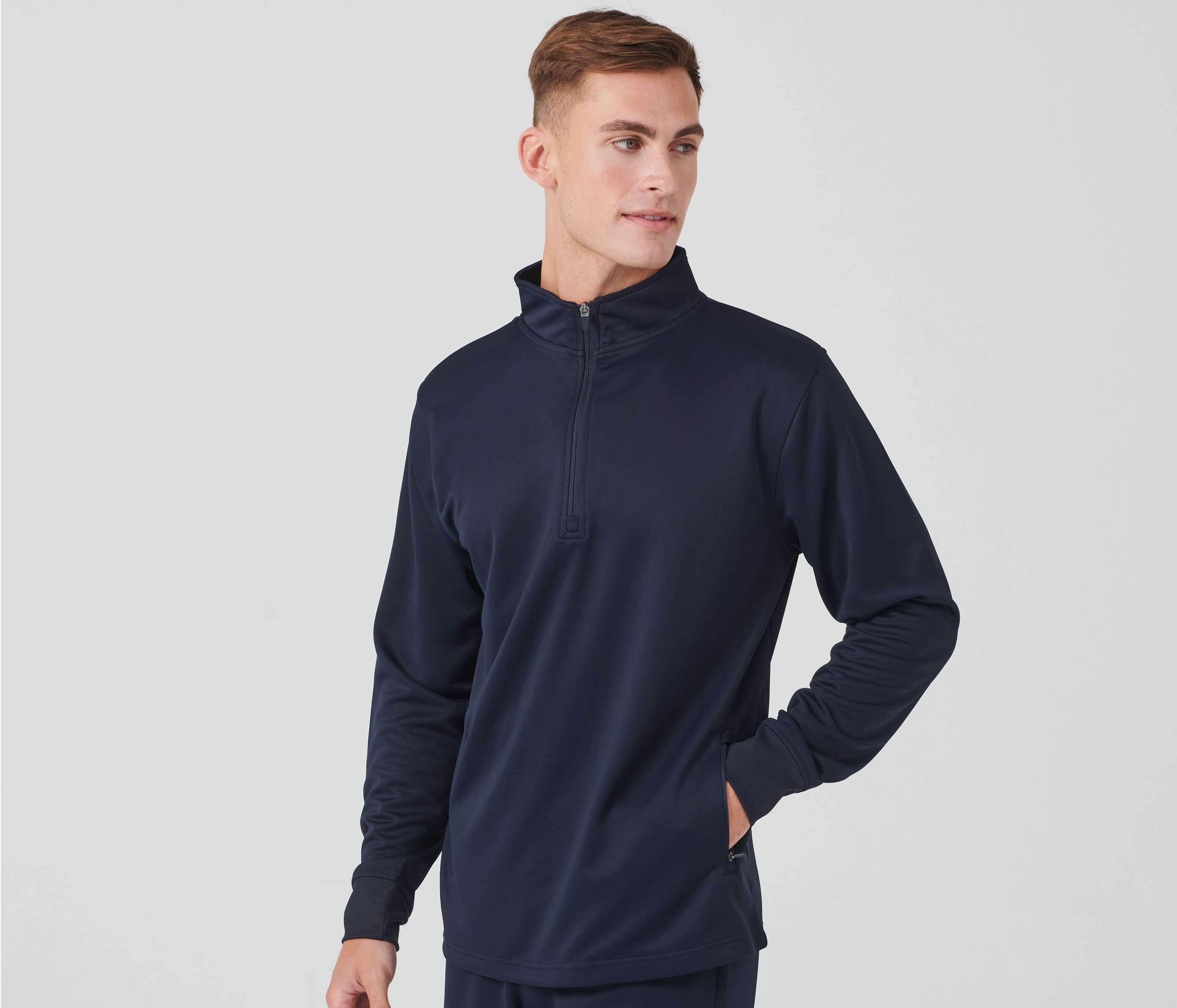 Sweat de sport col zippé