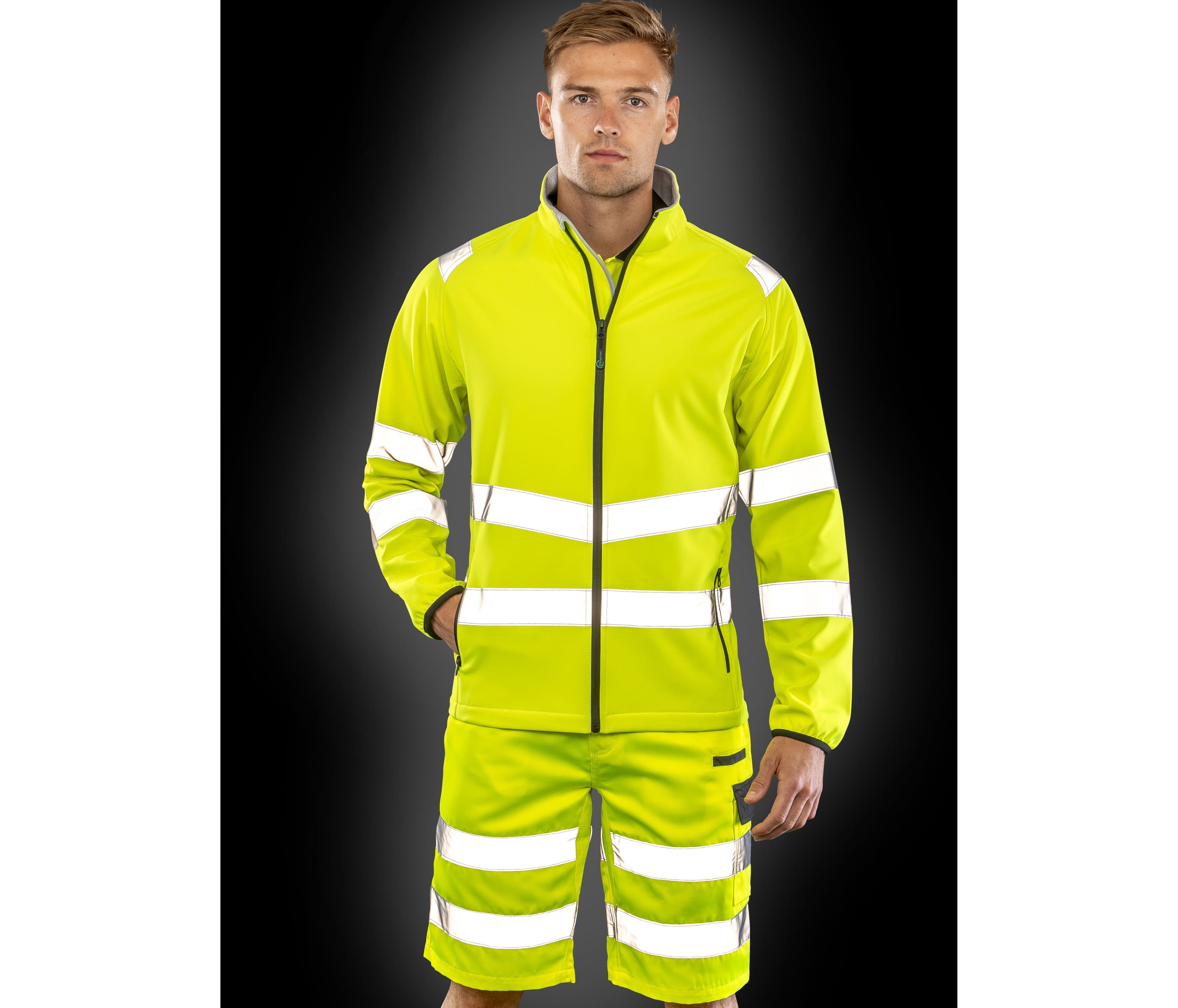 Veste Softshell 2 couches haute visibilité