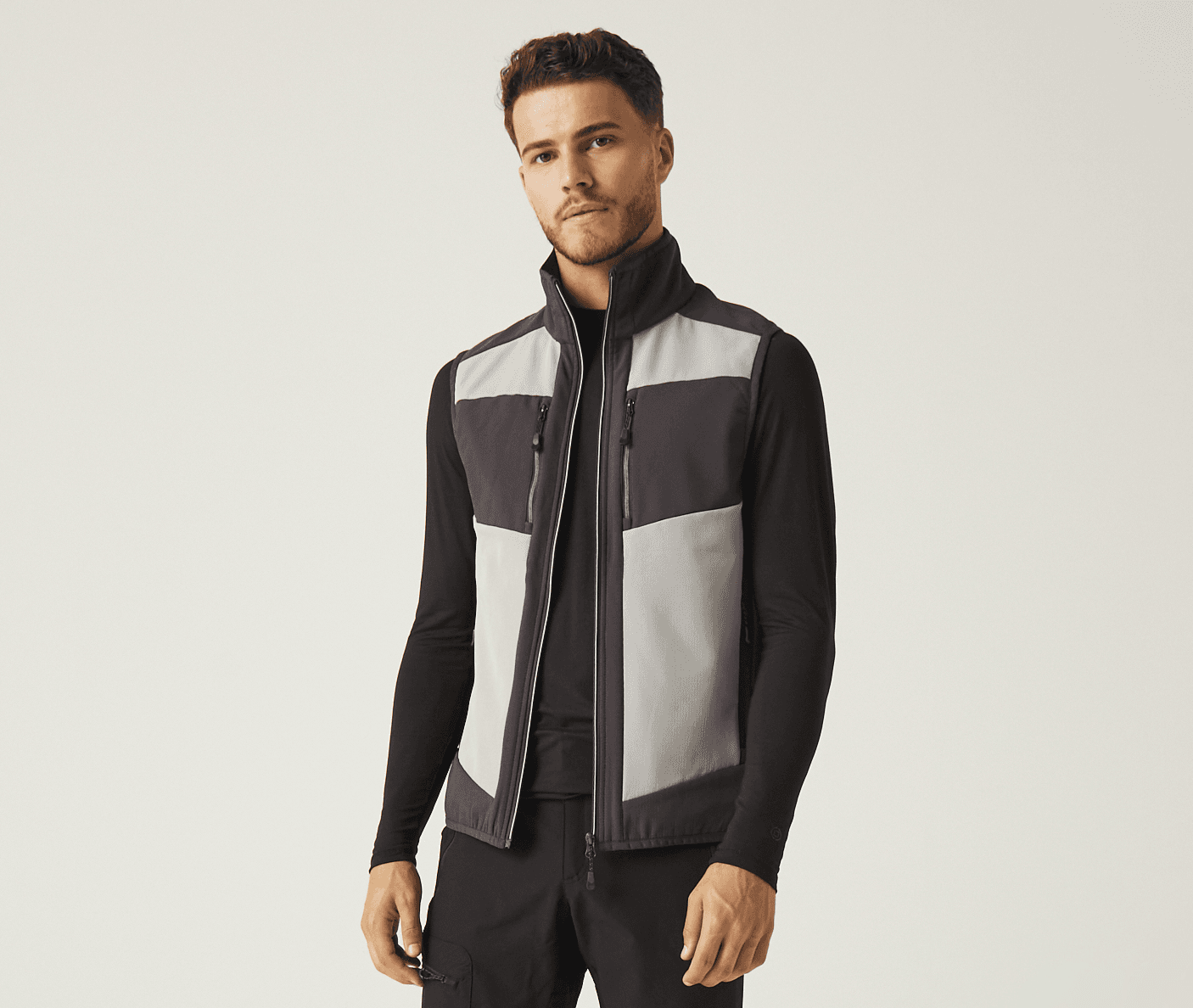 Bodywarmer bicolore en Softshell