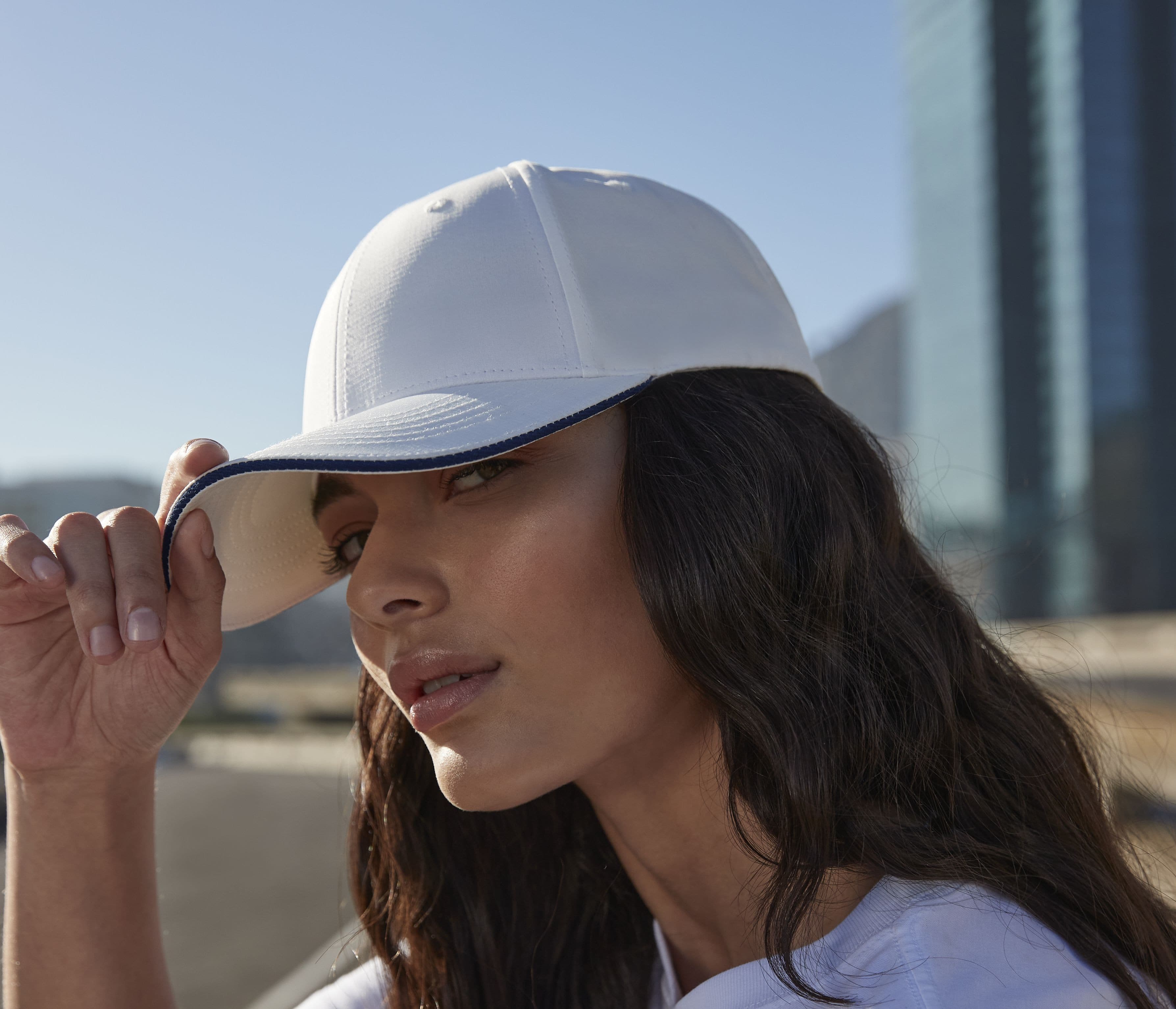 Casquette 6 panneaux avec liseré