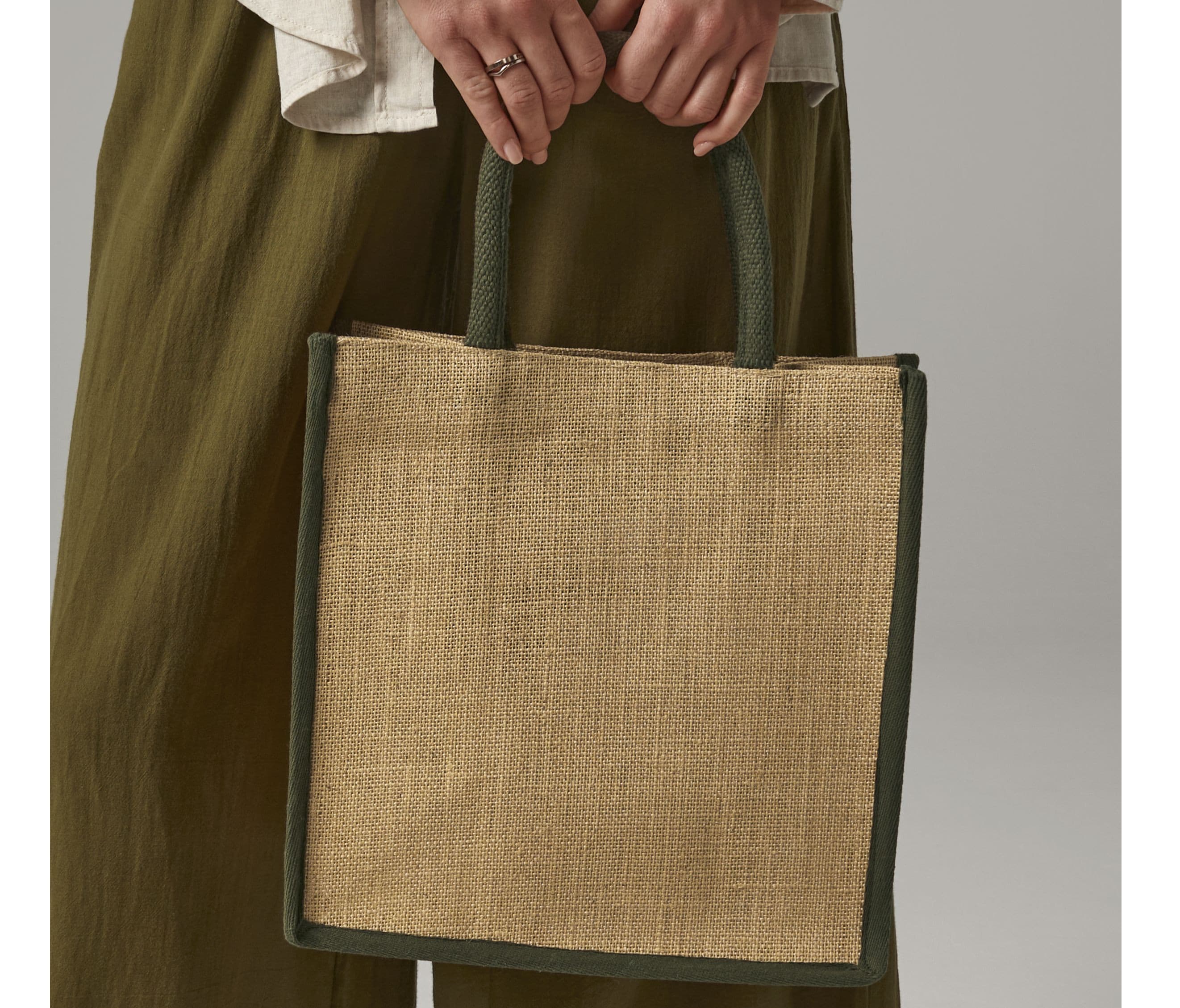 Petit sac shopping en toile de jute
