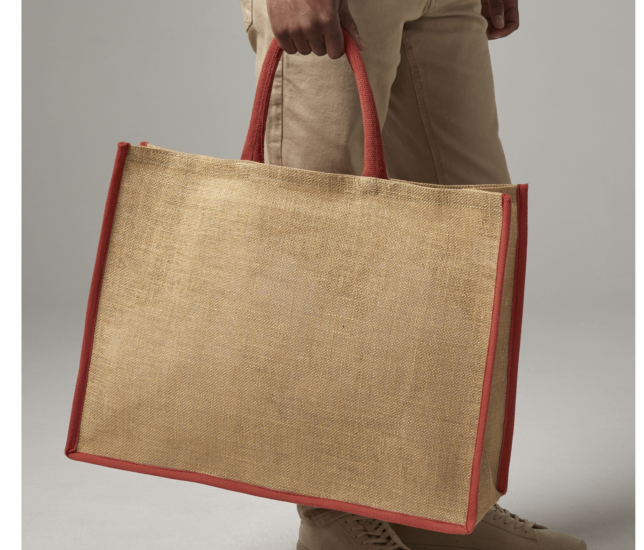 Grand sac shopping en toile de jute