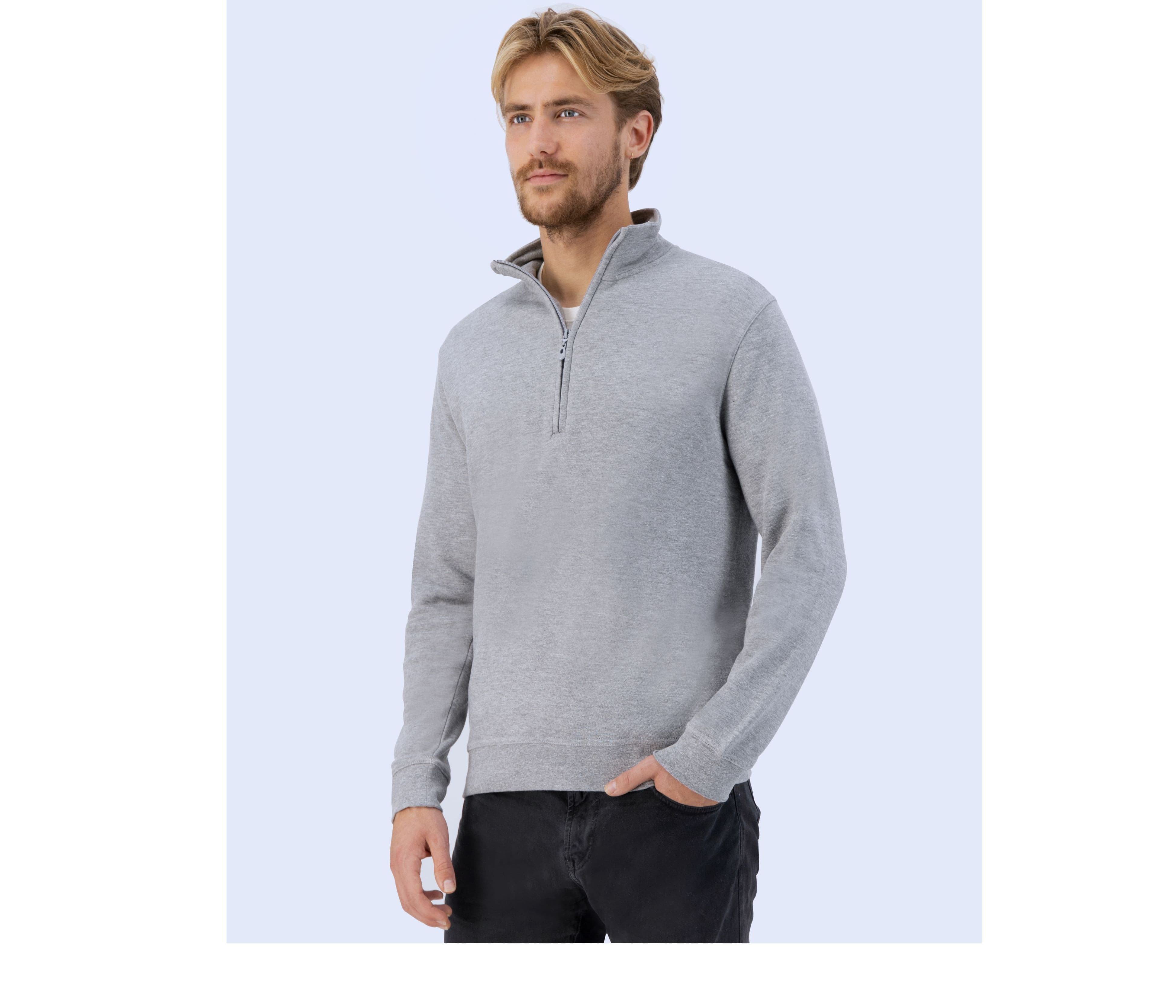 Sweat col zippé