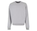 BUILD YOUR BRAND Sweat col rond lourd HEATHER GREY