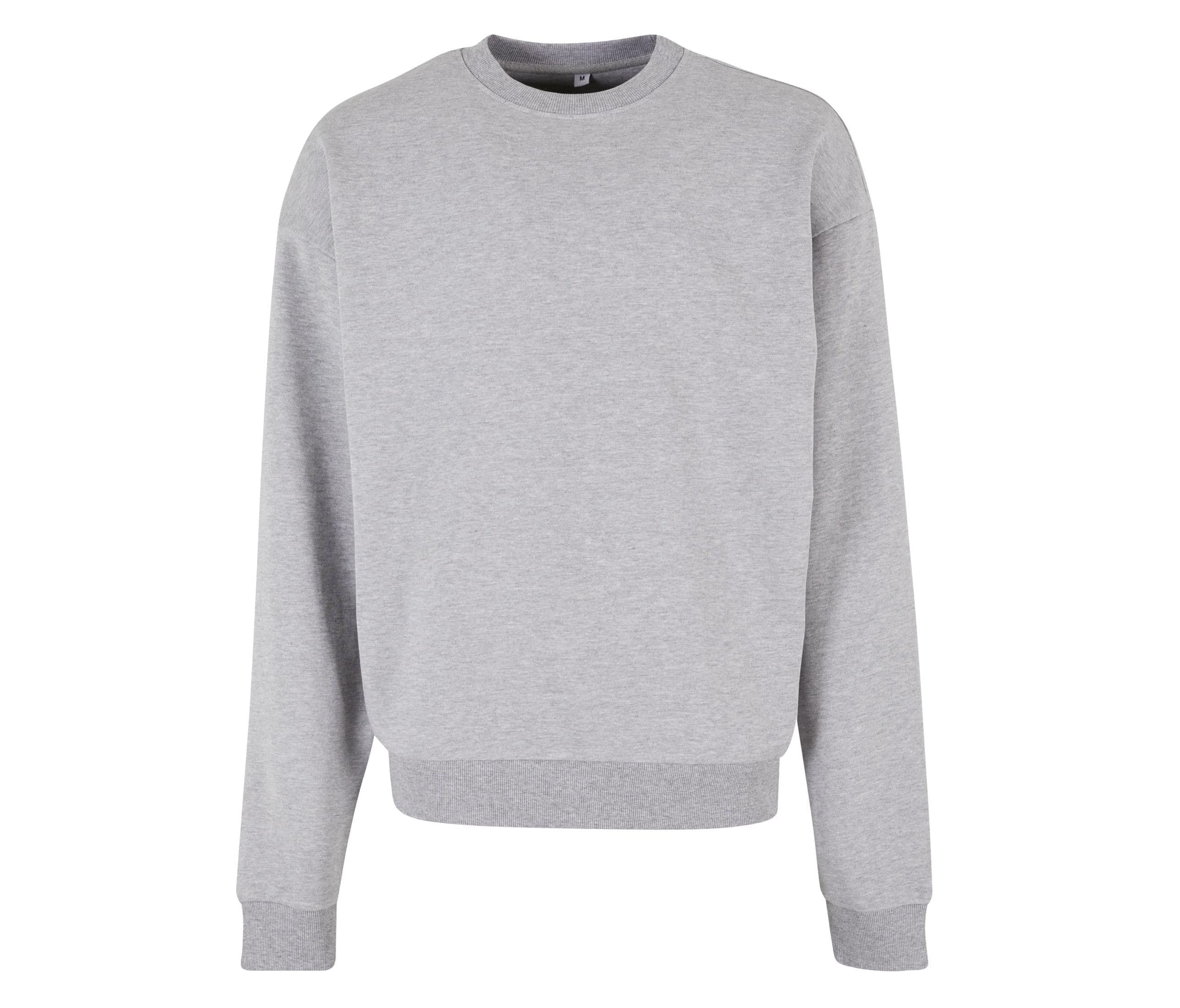 Sweat col rond lourd HEATHER GREY