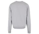 BUILD YOUR BRAND Sweat col rond lourd HEATHER GREY