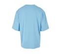 BUILD YOUR BRAND Tee-shirt oversize manches mi-longues BALTIC BLUE