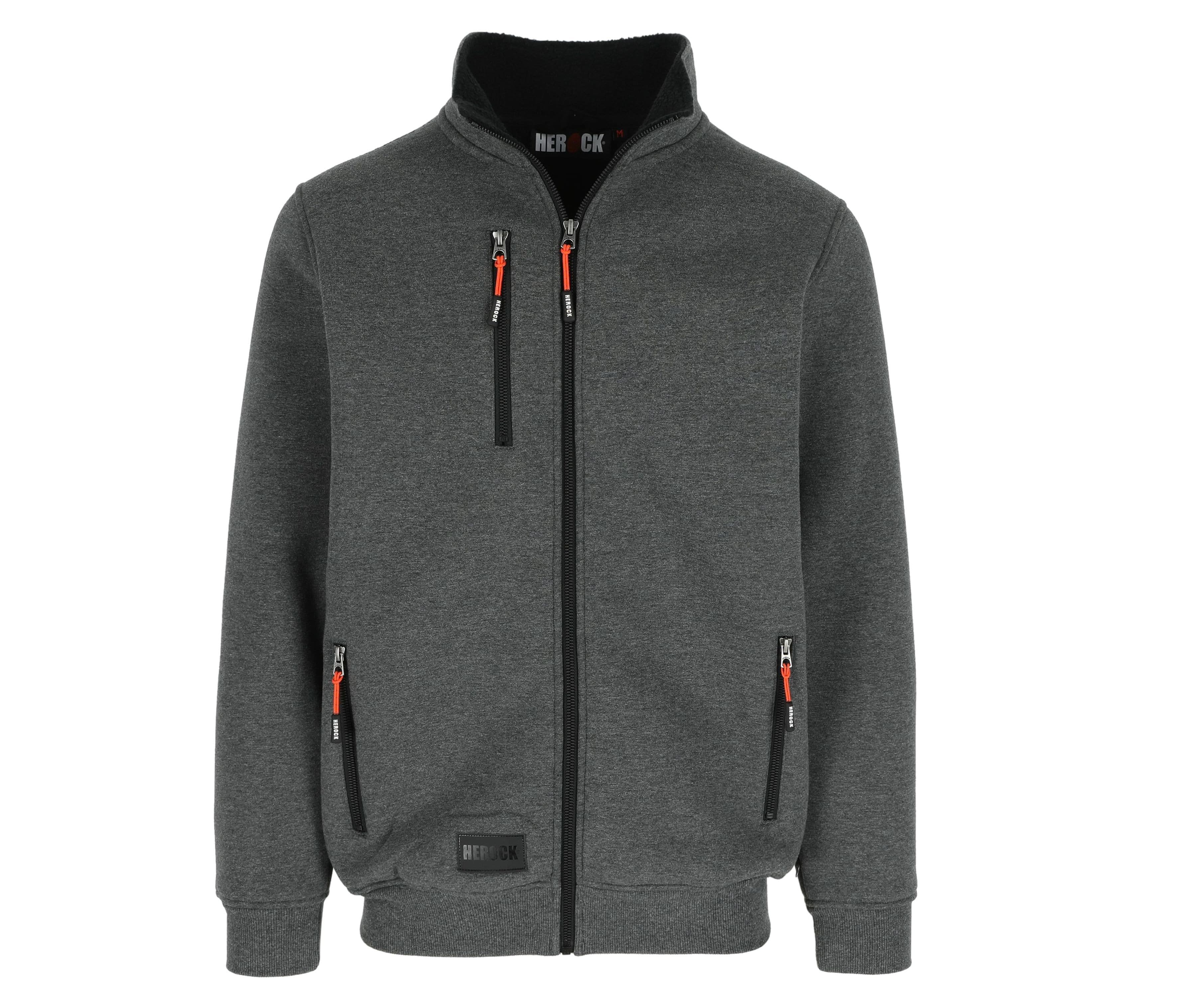 Sweat zippé doublure Sherpa® DARK HEATHER GREY