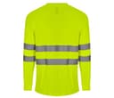 VELILLA TEE-SHIRT ML EN COTON/POLYESTER HAUTE VISIBILITÉ FLUO YELLOW