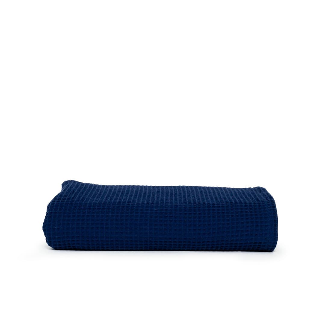 Serviette en nid d'abeille NAVY BLUE