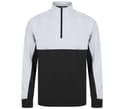 FINDEN HALES Sweat de sport col zippé BLACK / WHITE