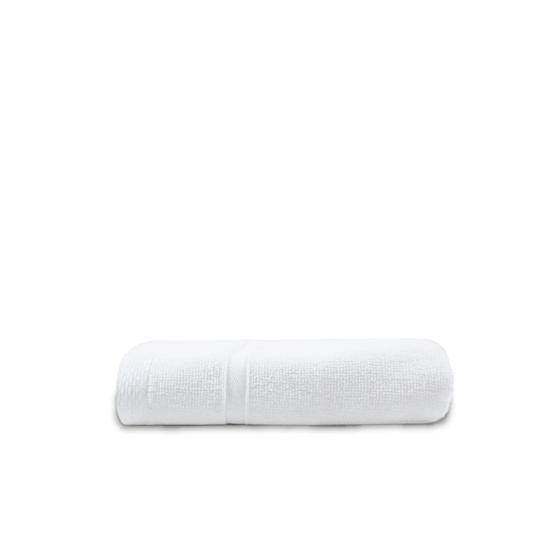Serviette de toilette en coton et polyester recyclé WHITE SNOW