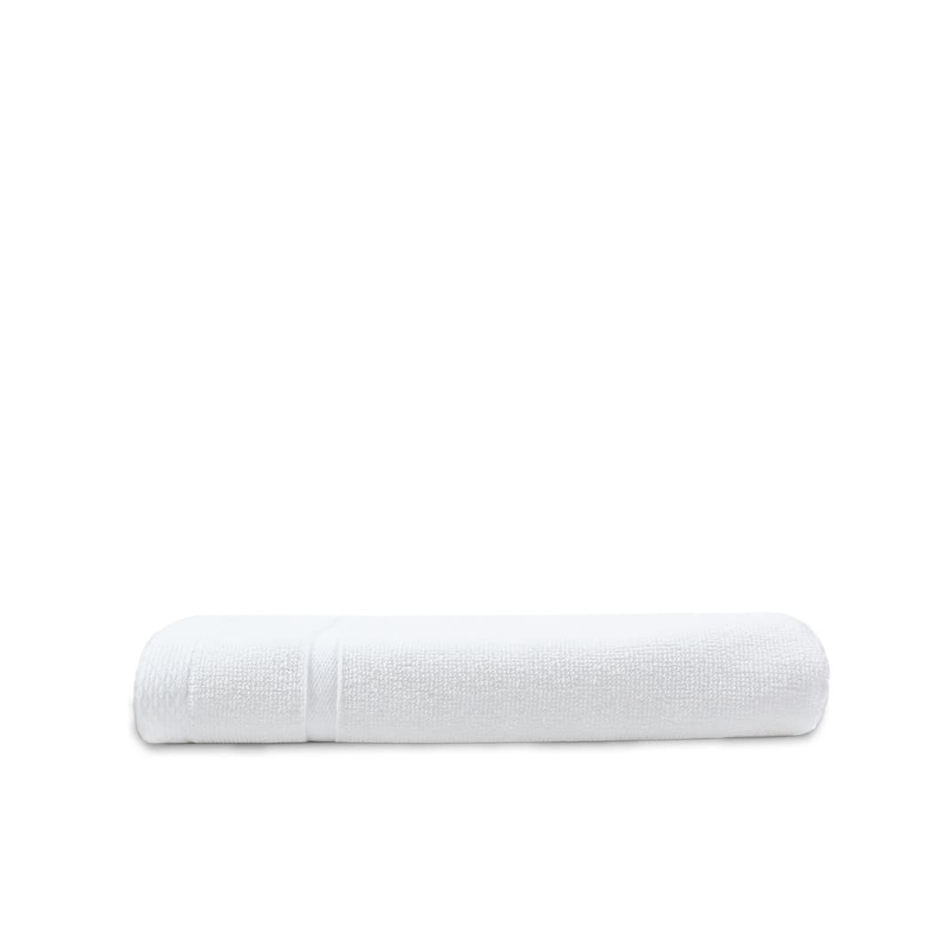 Serviette de bain en coton et polyester recyclé WHITE SNOW