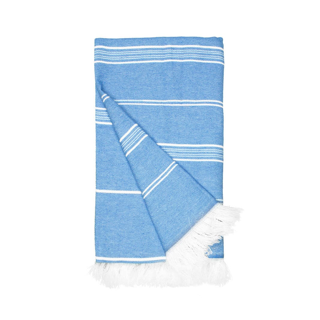 Fouta en coton et polyester recyclé COBALT BLUE