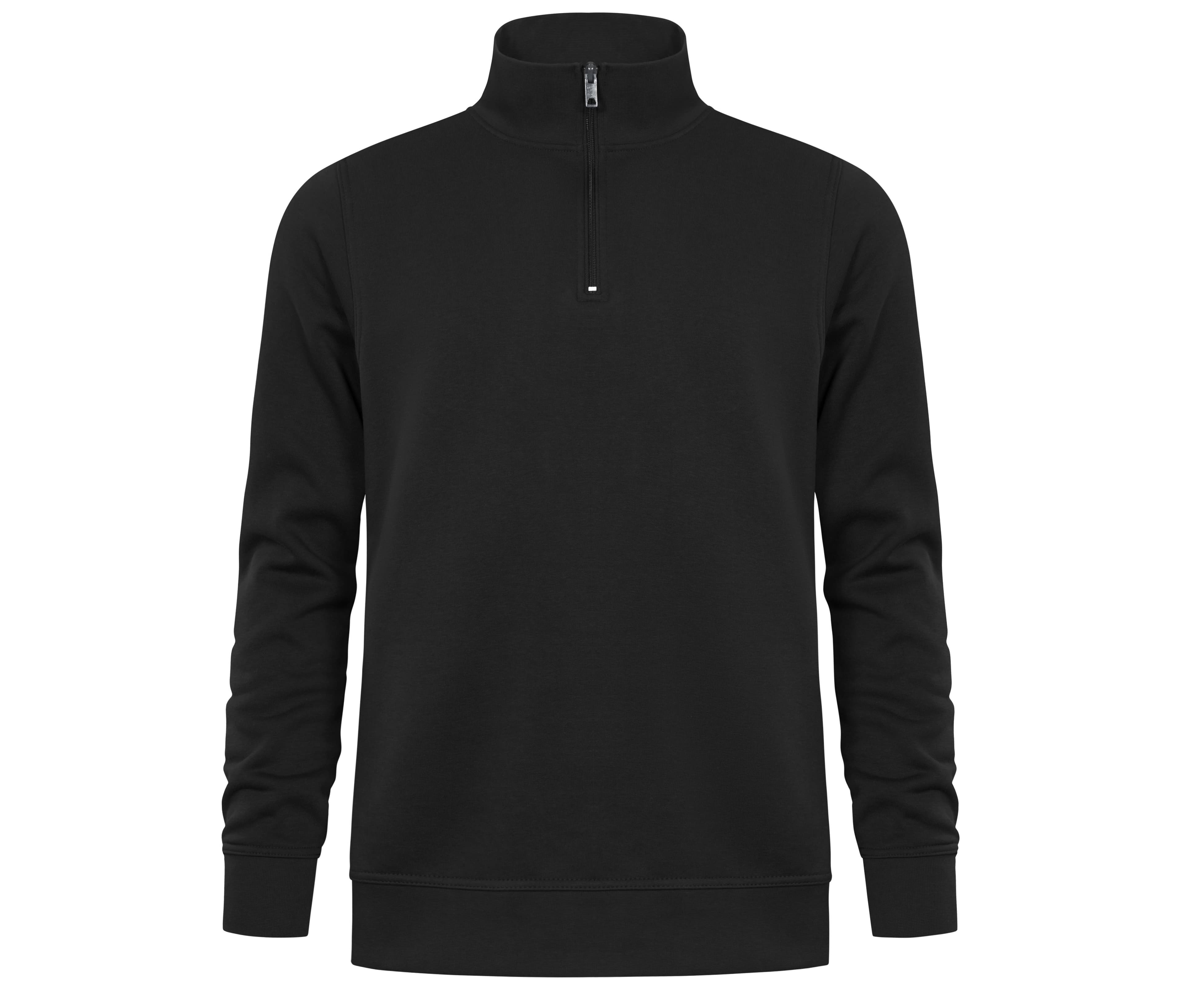 Sweat col zippé BLACK