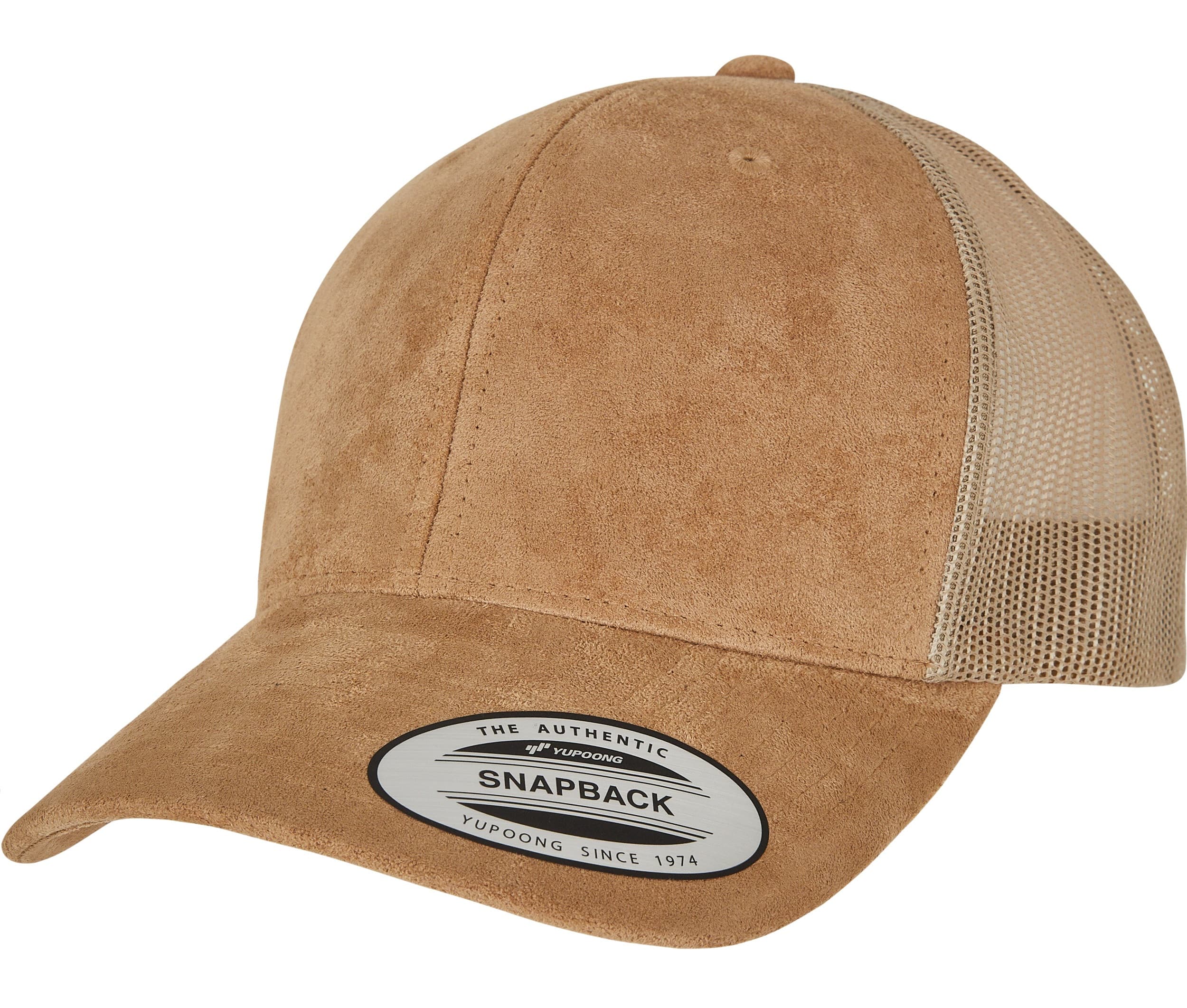 Casquette style trucker effet velours KHAKI