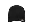 FLEXFIT Casquette baseball rayée BLACK / WHITE