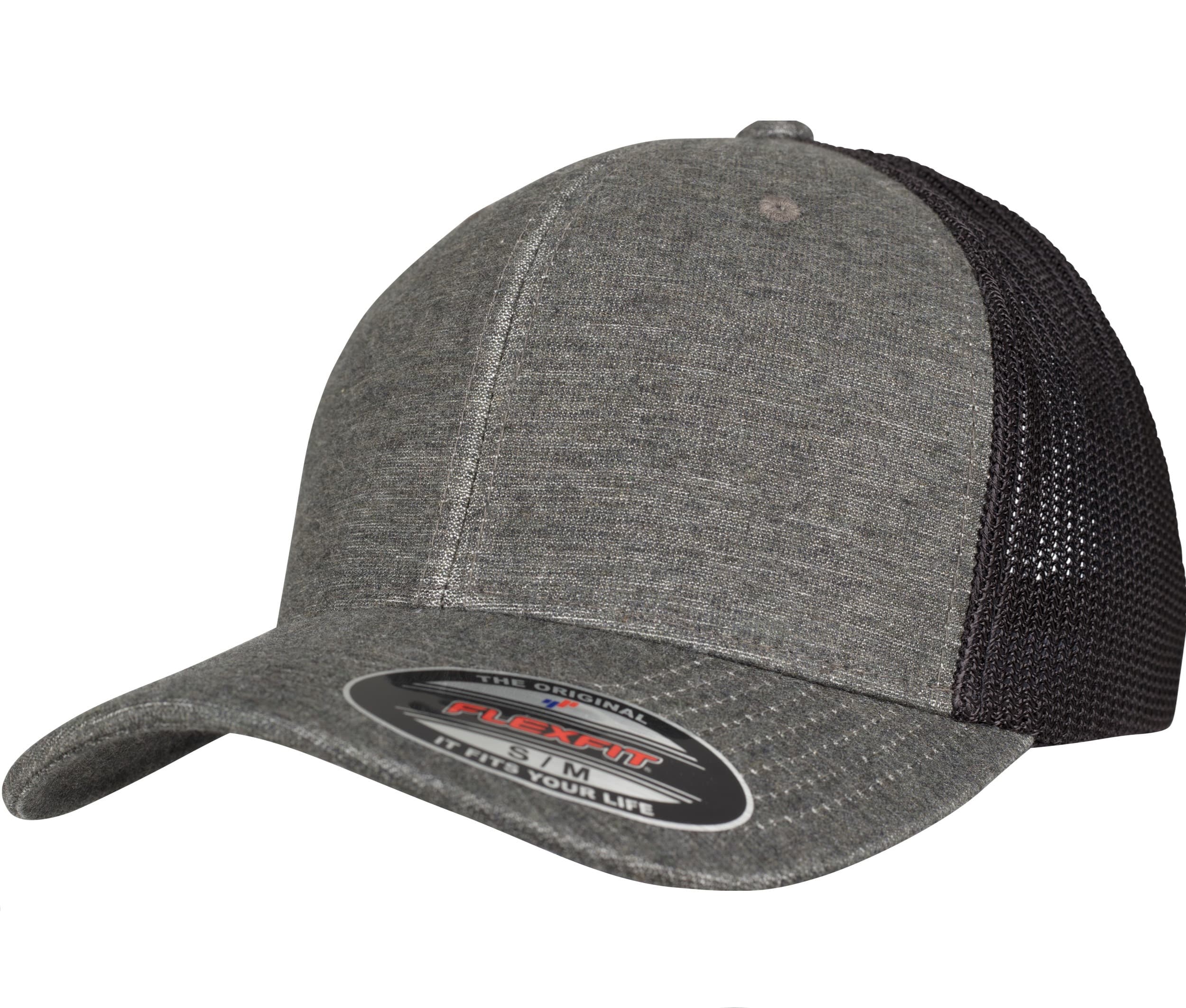 Casquette trucker chinée KHAKI / BLACK MESH
