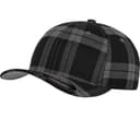 FLEXFIT Casquette style écossais BLACK / GREY
