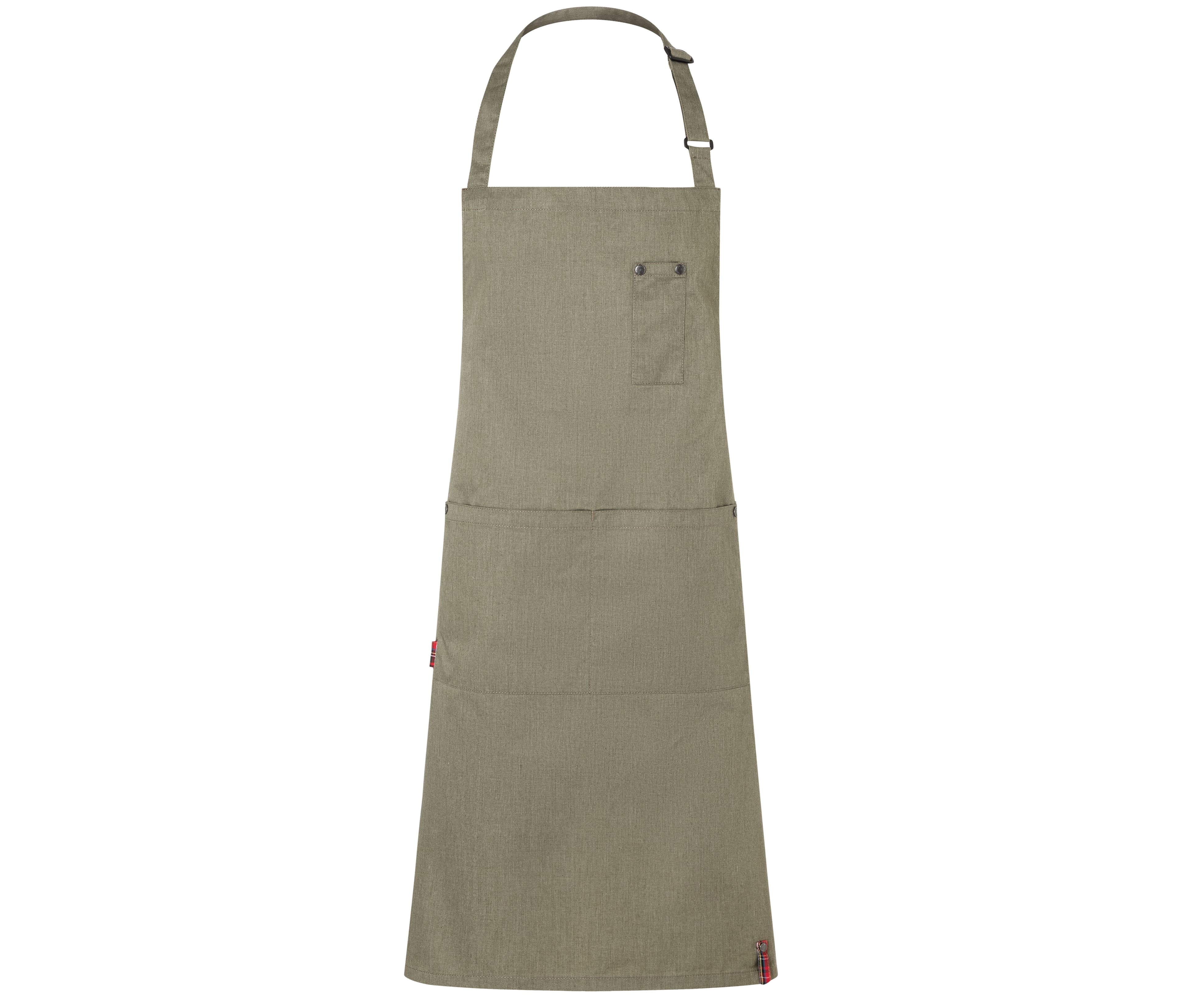 Tablier à bavette style jean VINTAGE MOSS GREEN