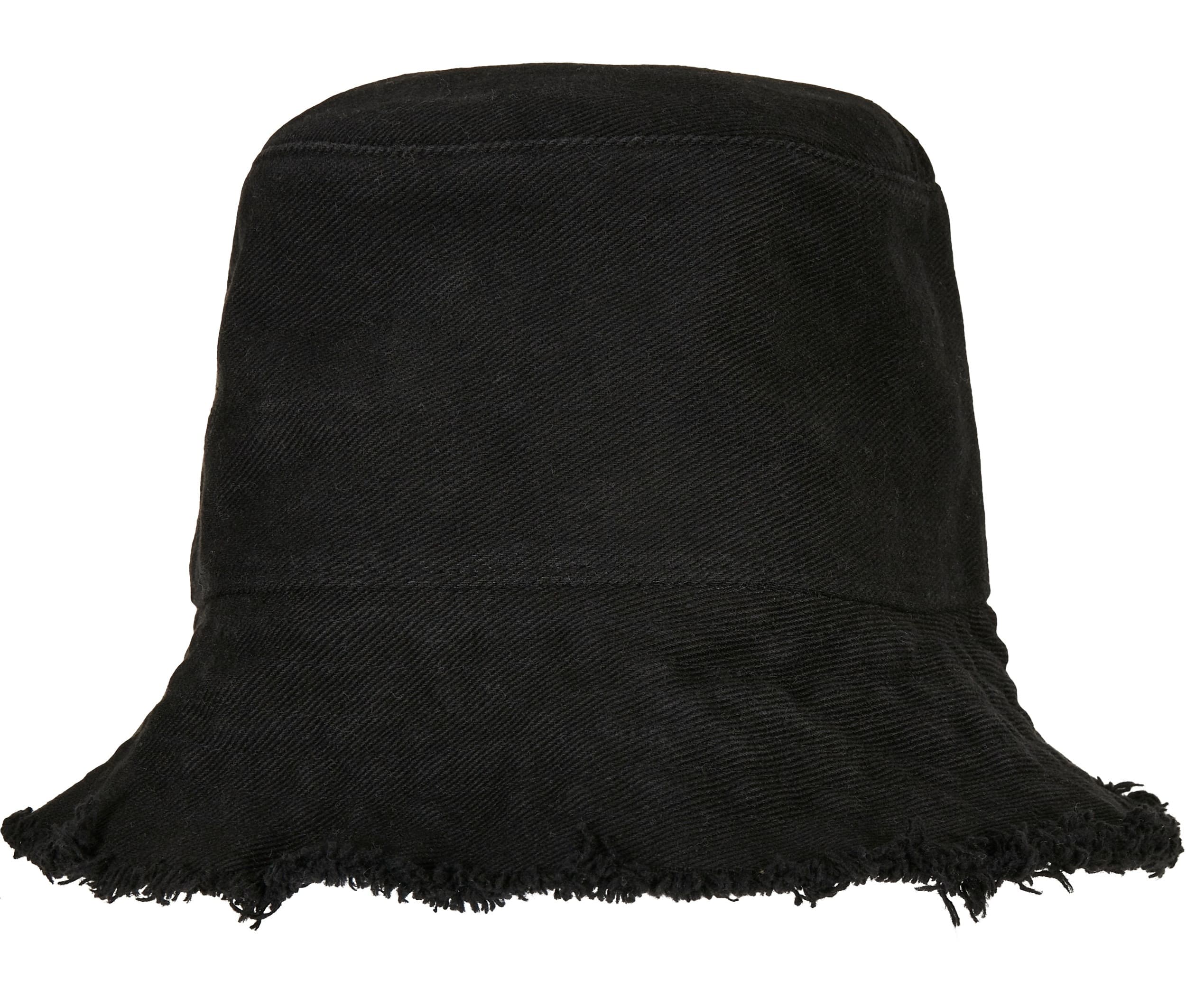 Chapeau bord effiloché BLACK