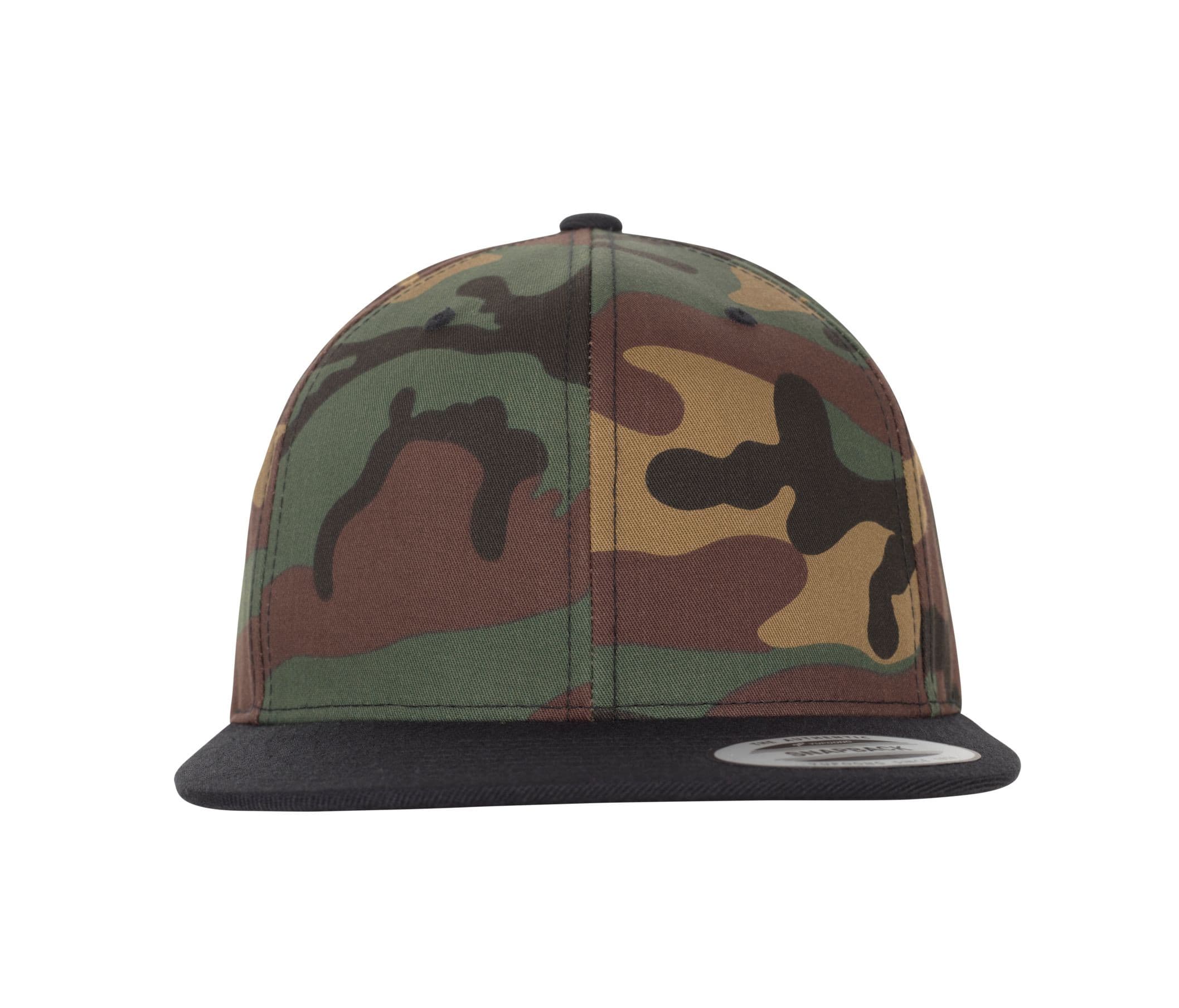 Casquette snapback style camo GREEN CAMO / BLACK