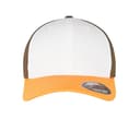 FLEXFIT Casquette tricolore NEON ORANGE / WHITE / OLIVE