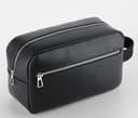 QUADRA Trousse de toilette en simili cuir BLACK