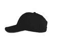 ATLANTIS HEADWEAR Casquette 6 pans liseré réfléchissant BLACK