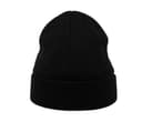 ATLANTIS HEADWEAR Bonnet en bord côte avec rabat BLACK