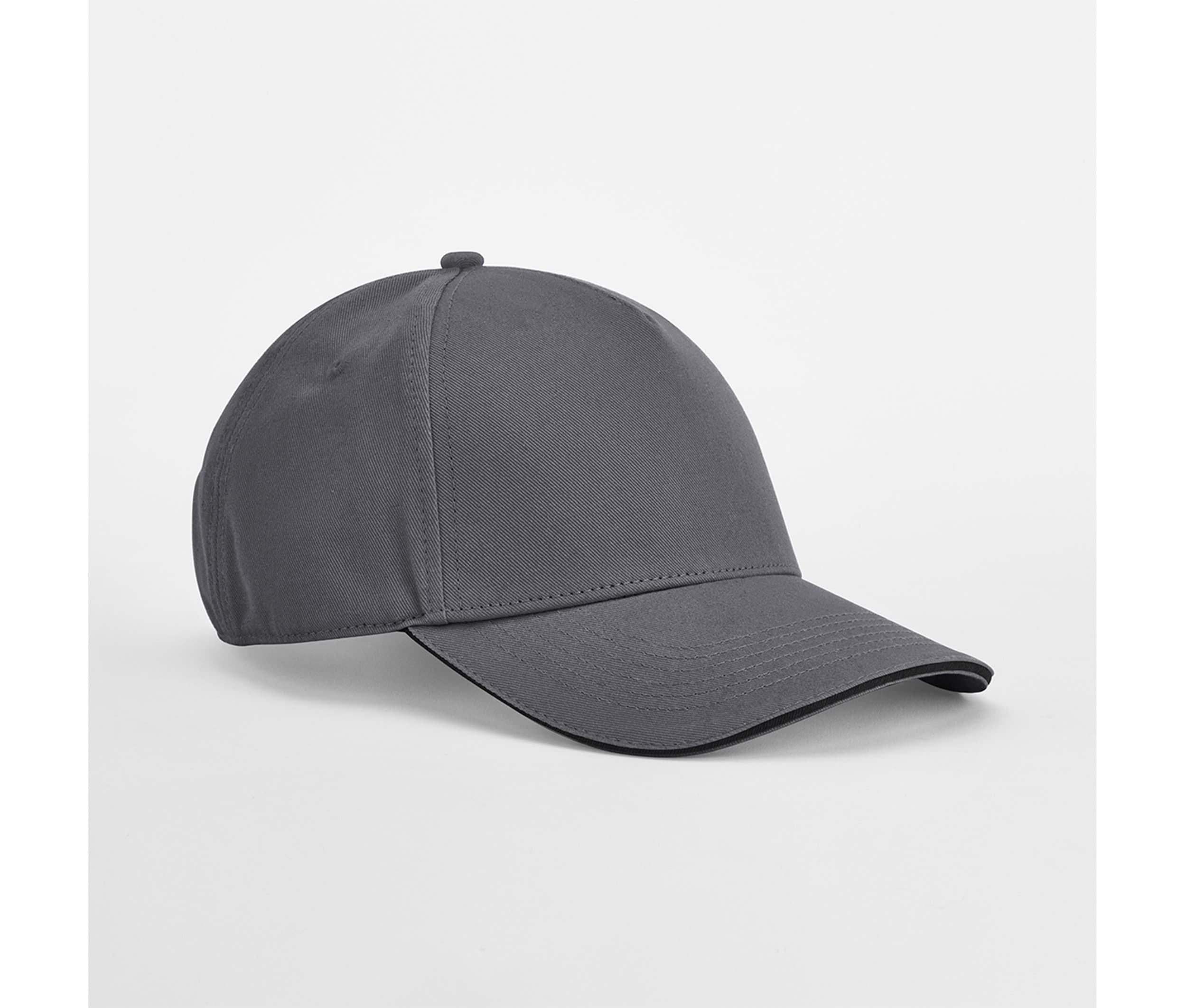 Casquette en coton organique avec liseré GRAPHITE GREY/BLACK