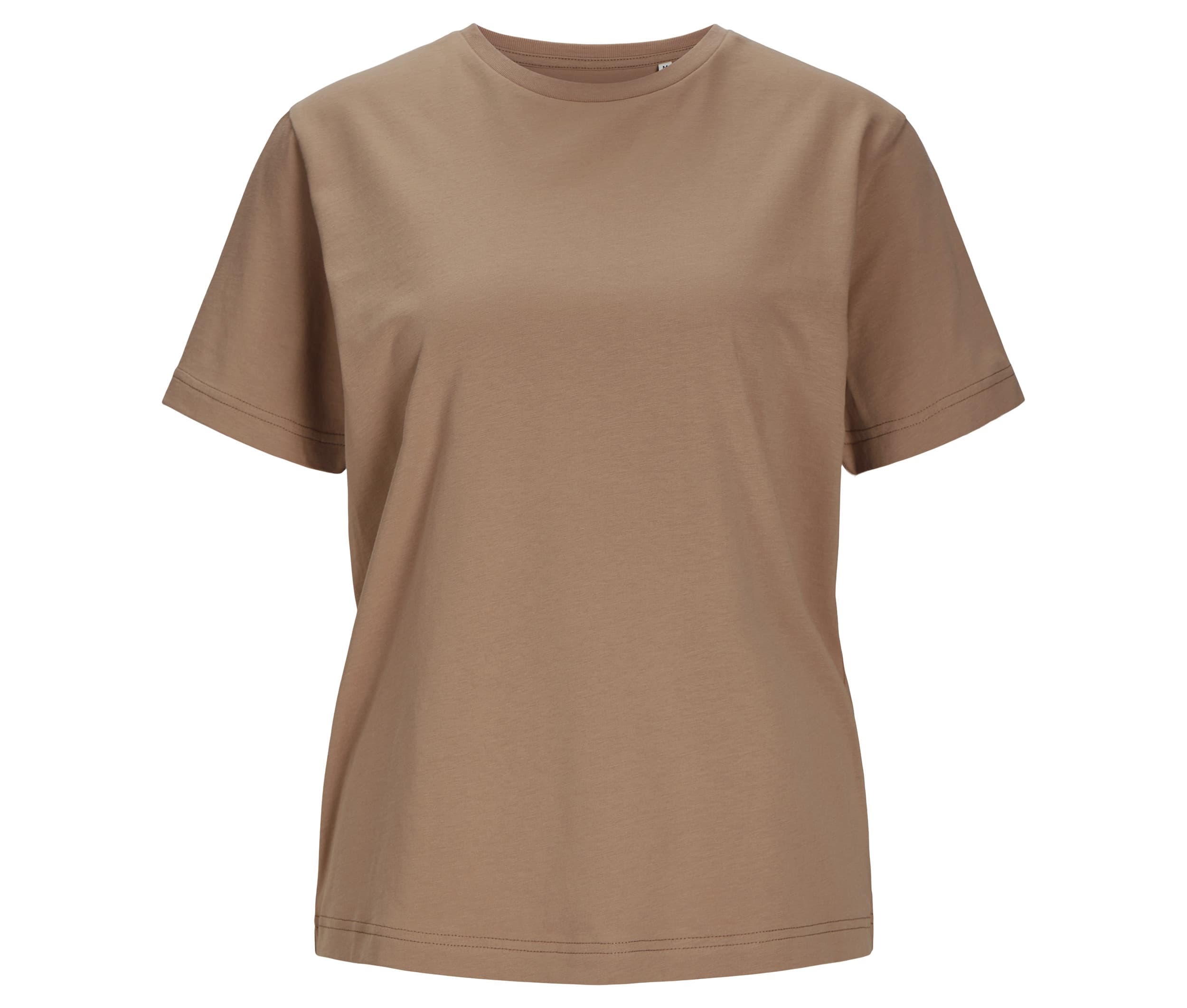 Tee-shirt en coton organique femme WARM TAUPE SAND
