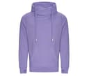 JUST HOODS Sweat col croisé DIGITAL LAVENDER