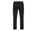 VELILLA Pantalon de travail bicolore BLACK / YELLOW