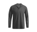 PROMODORO Polo homme manches longues 220 STEEL GRAY