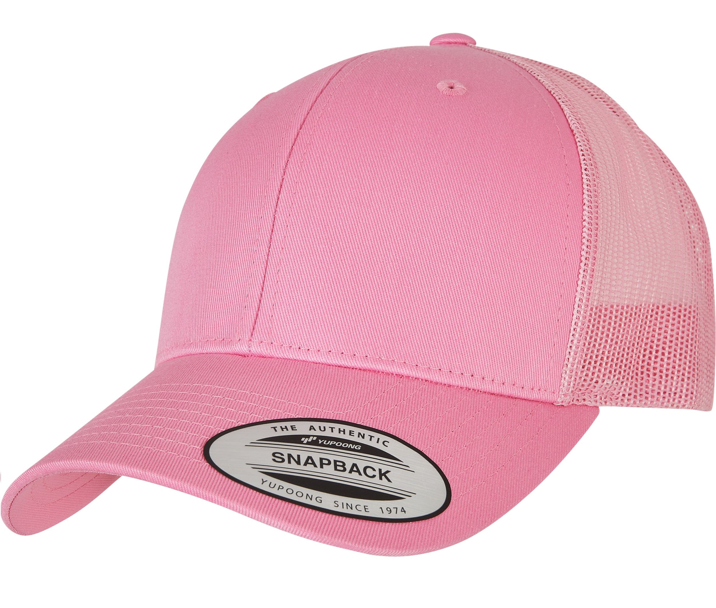 Casquette visière incurvée style trucker PINK