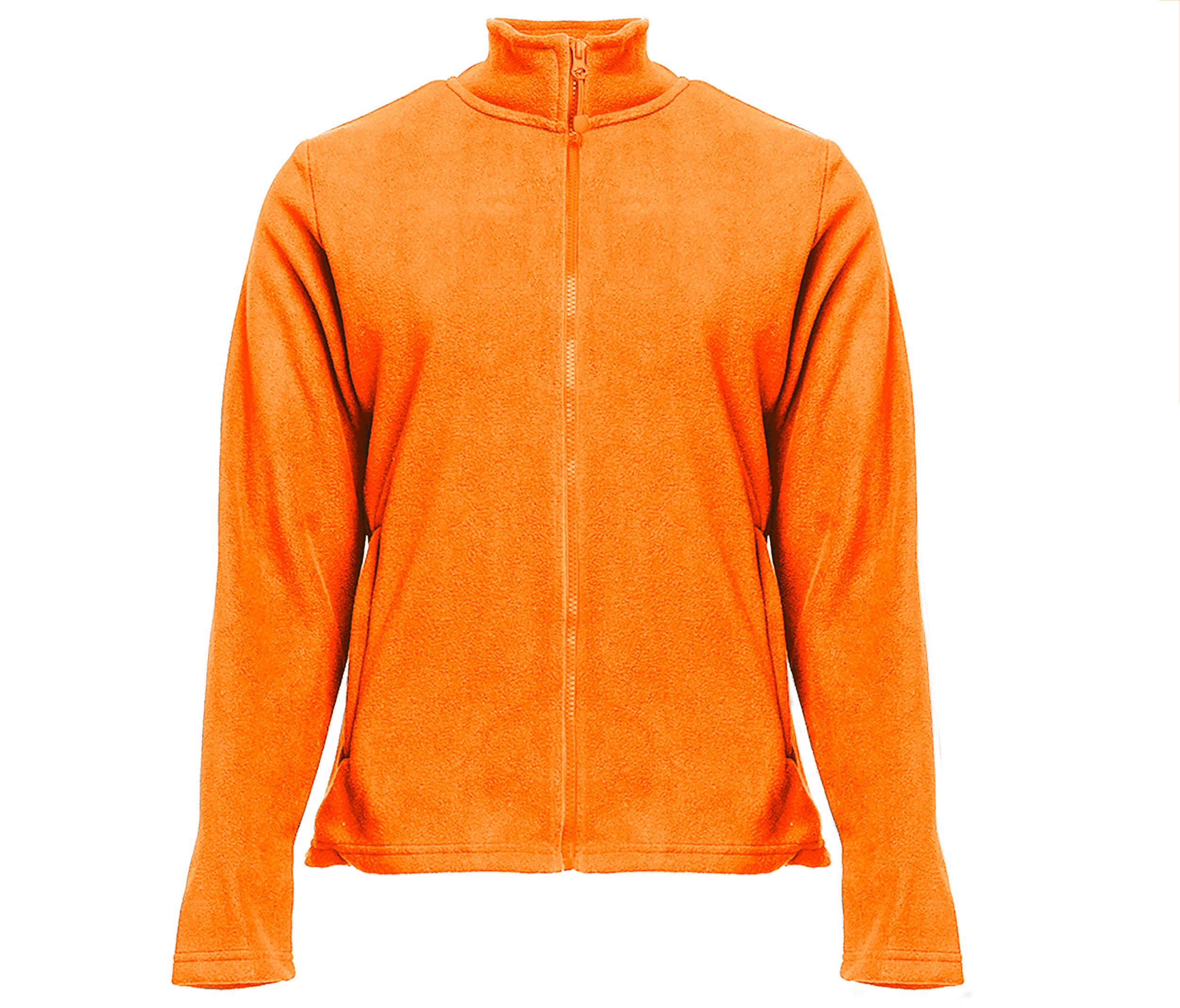 Veste polaire femme zippée ORANGE