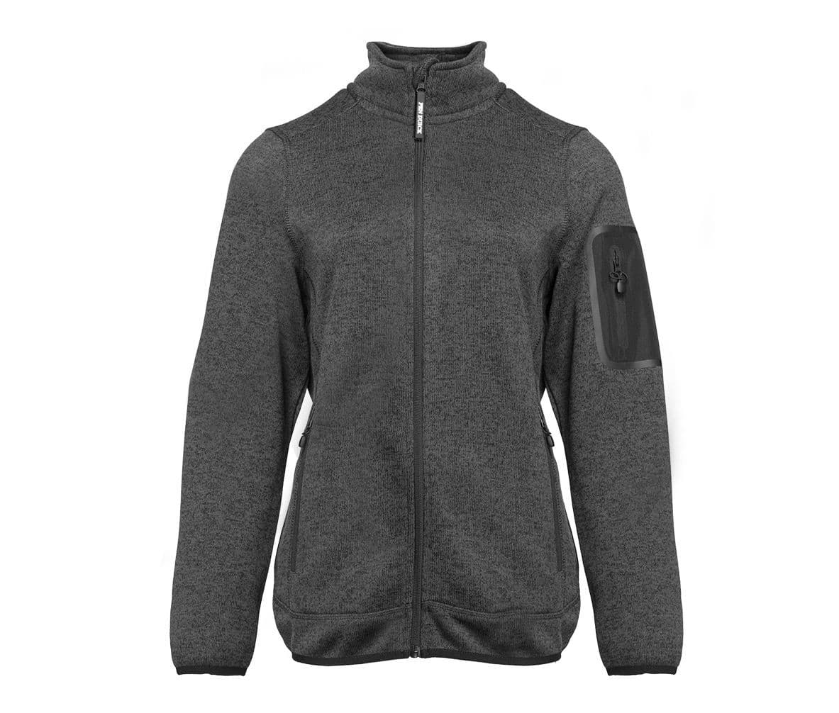 Veste polaire tricotée femme HEATHER DARK GREY