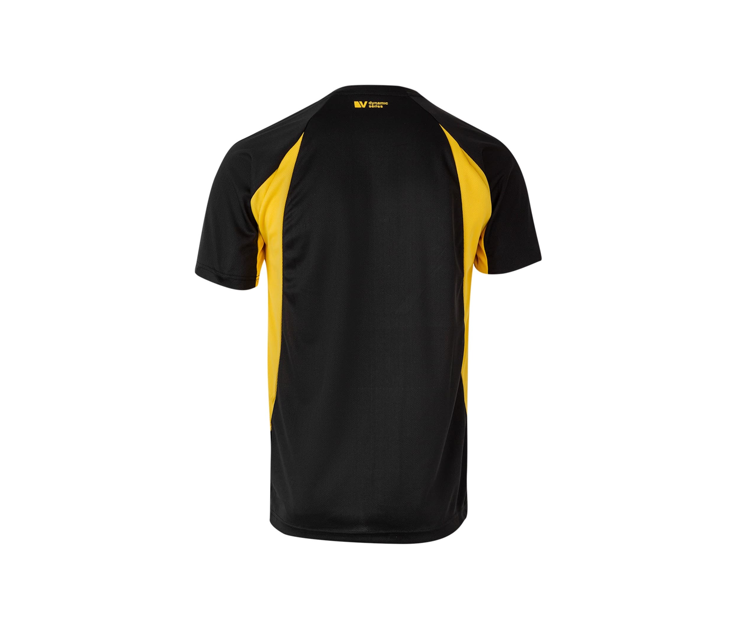 TEE-SHIRT TECHNIQUE BICOLORE BLACK / YELLOW