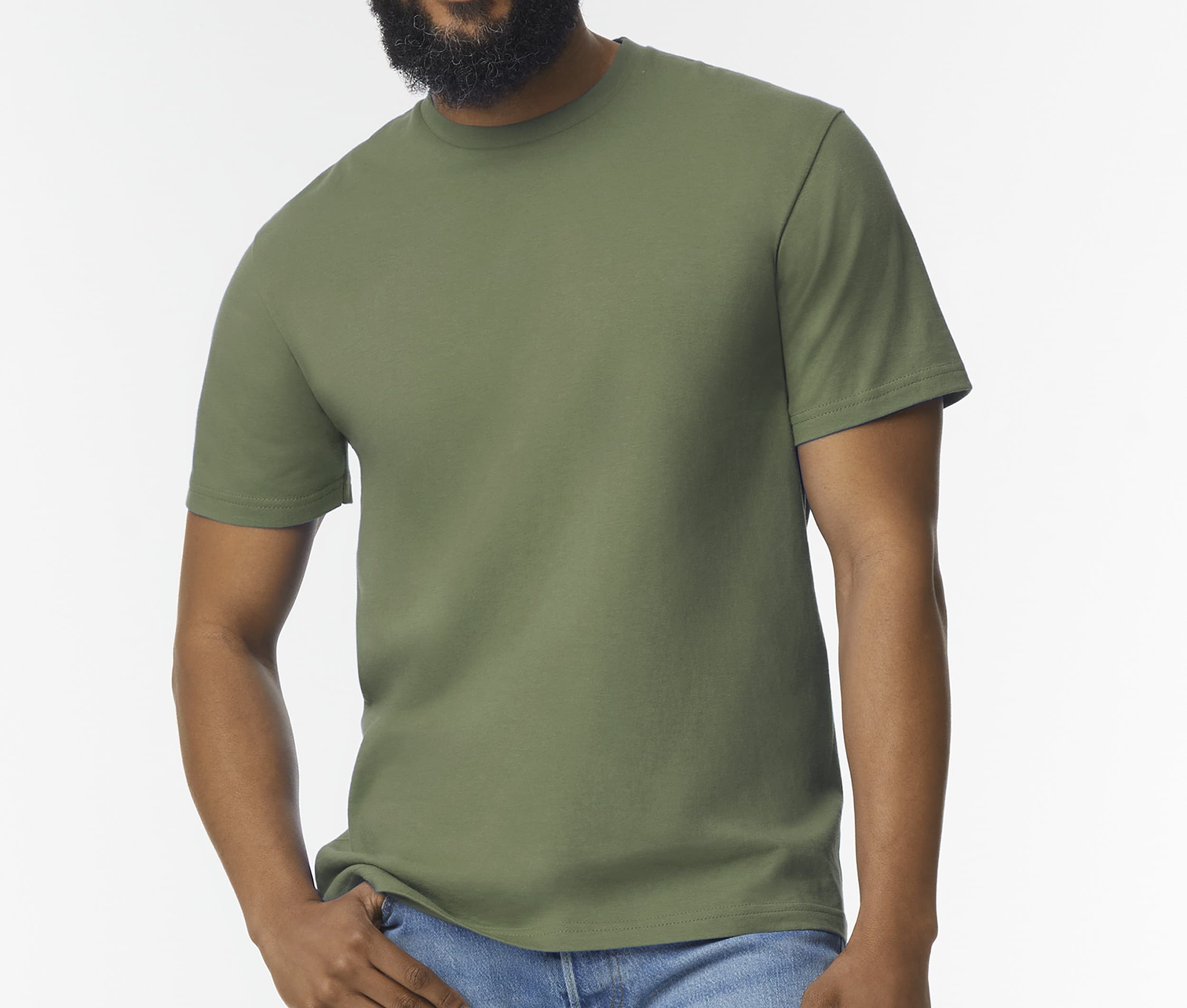 Tee-shirt col rond 150 MILITARY GREEN
