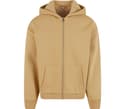 BUILD YOUR BRAND FLUFFY ZIP HOODY UNION BEIGE